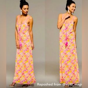 MacBeth Collection Palm Knit Maxi Dress Size Small